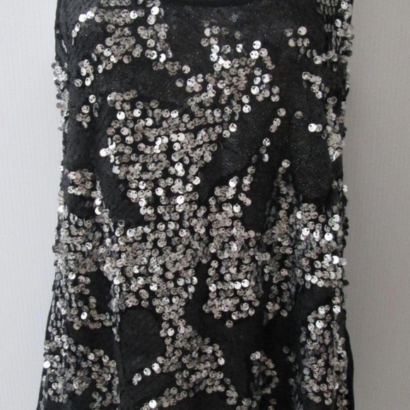 Vintage Havana silver & black sequin sleeveless top - Picture 5 of 5